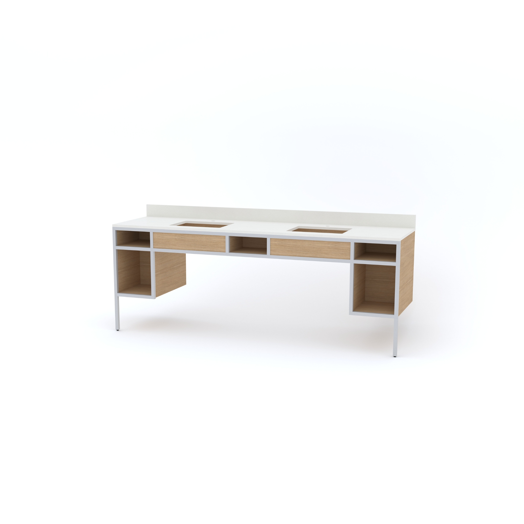 Double Vanity - Hilton Garden Inn by Hilton from Vietnam Hotel Furniture Manufacturer OEM/ODM One Stop Solution for Hotel Brand