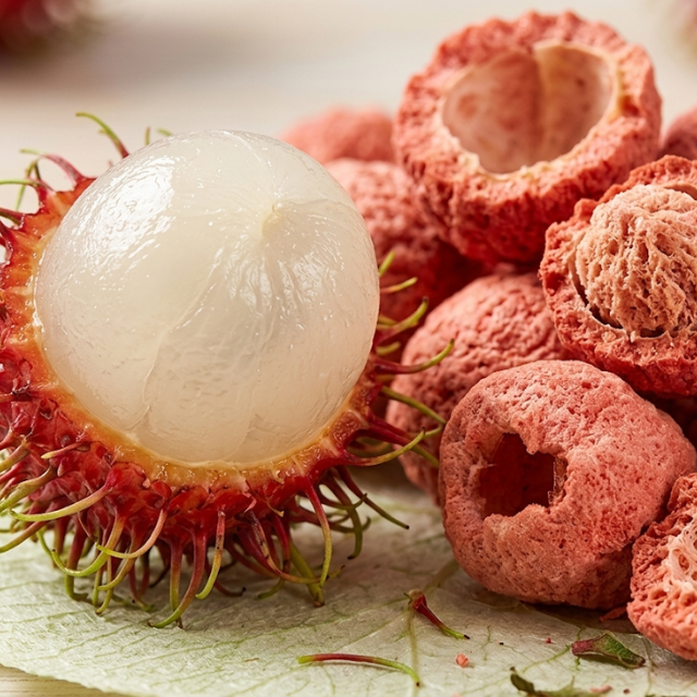 Premium Viet Nam Freeze Dried Rambutan - 100% Whole Whole Fruit Snacks, Crispy & Natural Sweet, No Added Sugar, Non-GMO - Image 3
