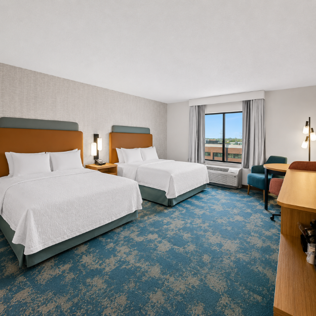 Advanced Hampton Inn Hotel Furniture Program Produced with Decorative Surface Technology for Hospitality Applications - Image 2