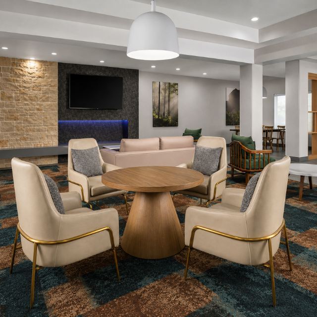 Commercial Lobby Table Hotel Furniture for Fairfield Inn Designed for Modern Hospitality Projects and Reliable Guestroom Comfort - Image 3