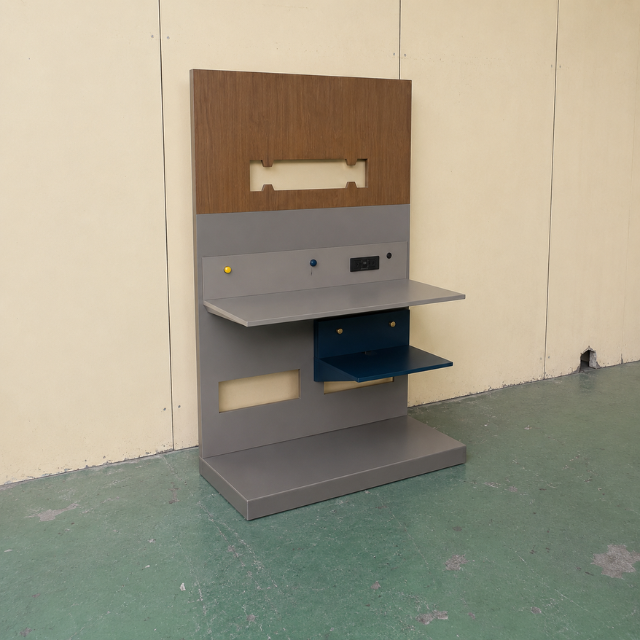 Compact Living Credenz Wall Microtel Hotel Furniture from Vietnam Factory Designed for Space Saving Guestrooms and Hospitality