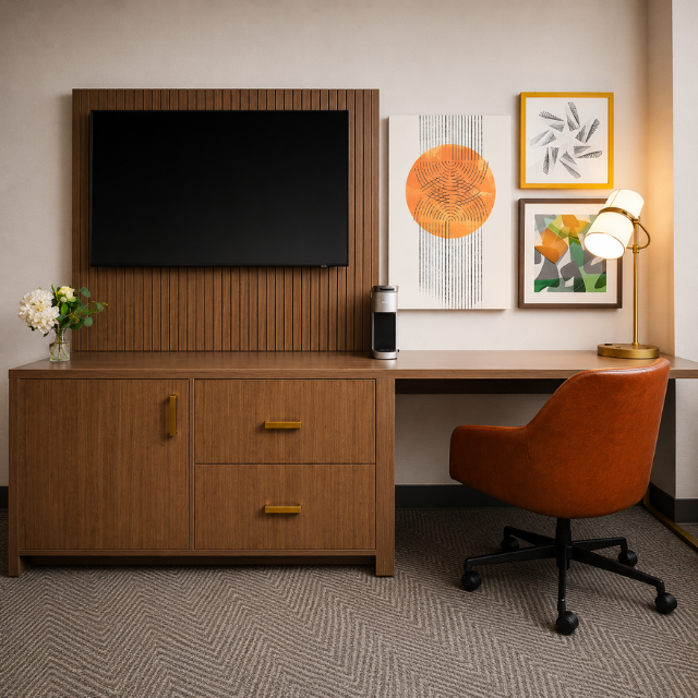 Complete Holiday Inn FF&E Furniture from Vietnam Factory Manufactured for Renovation Projects and New Hotel Developments