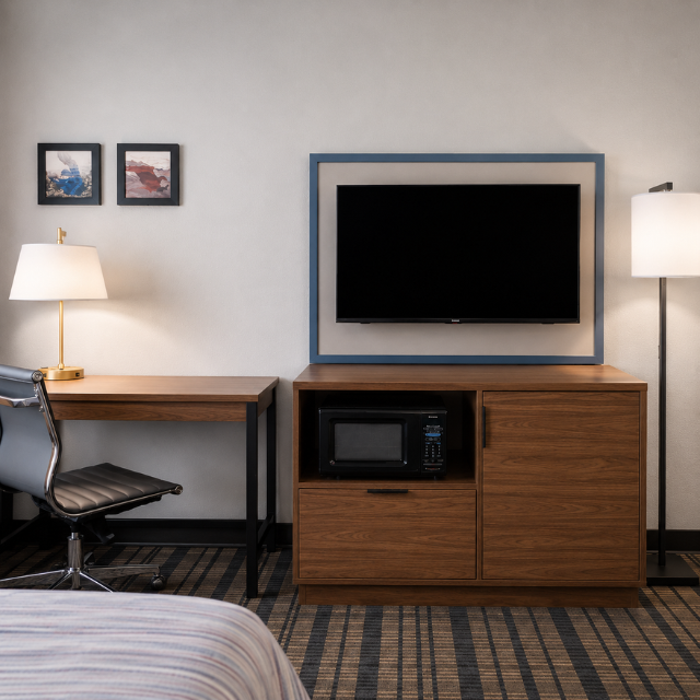 Contemporary TV Panel Hotel Furniture for AmericInn Created for Bedroom Sets With Experience and Vietnam Manufacturing Quality - Image 2