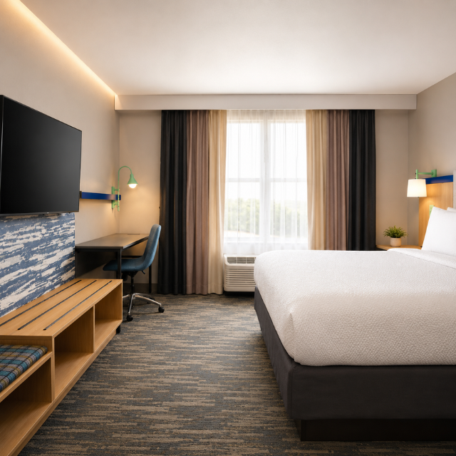 Custom Bedroom Sets Garner Inn Bedroom Set from Vietnam Factory Produced for International Hotel Projects and Brand Consistency