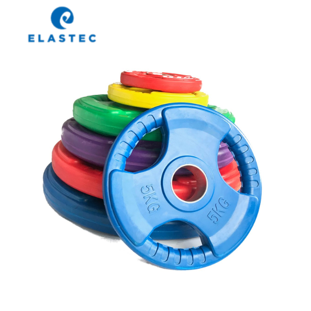 Custom SBR Rubber Weight Plates for Strength Training - Durable Rubber Coated Gym Weights - Image 4