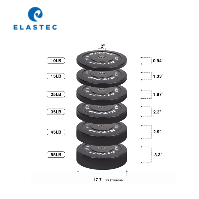 Custom SBR Rubber Weight Plates for Strength Training - Durable Rubber Coated Gym Weights - Image 6