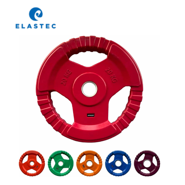 Custom SBR Rubber Weight Plates for Strength Training - Durable Rubber Coated Gym Weights - Image 3