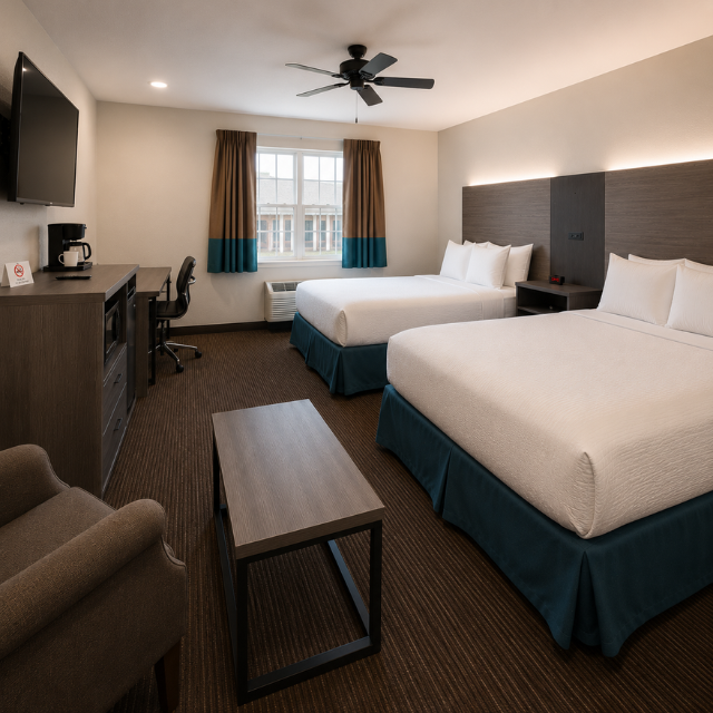 Efficient Hospitality Rodeway Inn Hotel Casegoods from Vietnam Exporter Built for High Traffic Hotel - OEM/ODM Bedroom Furniture