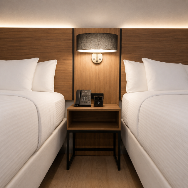 Classic La Quinta Hotel Furniture Luxury Guestroom Casegoods Featuring Commercial Grade MDF And HPL Vietnam Factory - Image 3