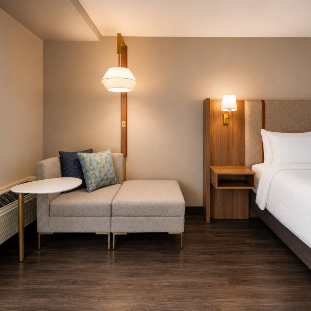 Executive Holiday Inn Hotel Bedroom Set from Vietnam Exporter Designed for Contemporary Hospitality and Lasting Guest Comfort