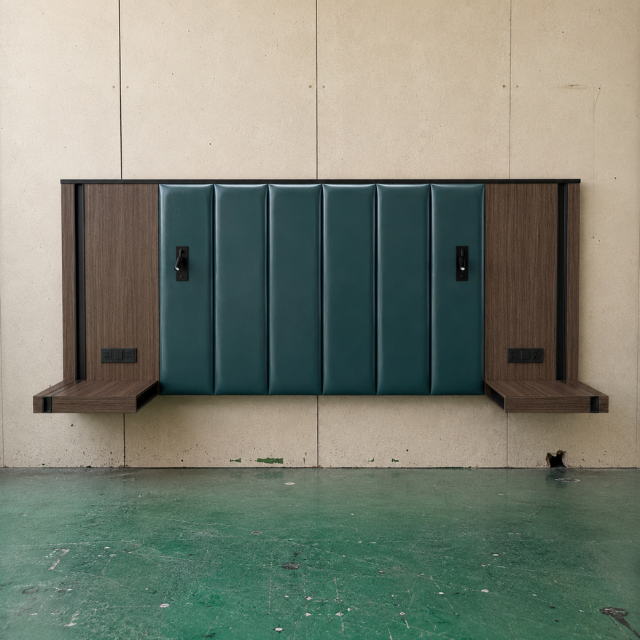 Executive King Headboard Wingate Hotel Furniture from Vietnam Factory Designed for Business Travelers Comfort Productivity