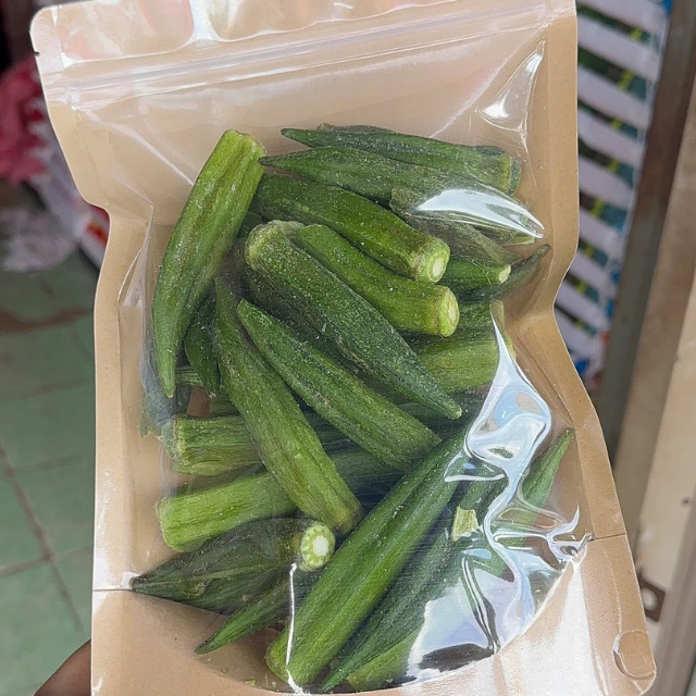 Freeze-Dried Okra | Premium Healthy Snack OEM/ODM Manufacturer & Private Label Supplier from Vietnam - Image 2