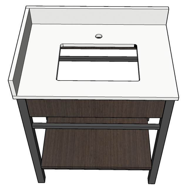 37" Vanity - Motel 6 from Vietnam Hotel Furniture Manufacturer OEM/ODM One Stop Solution for Hotel Brand or Independent - Image 2