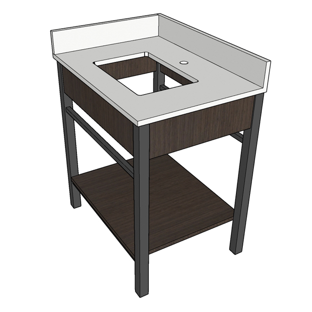 37" Vanity - Motel 6 from Vietnam Hotel Furniture Manufacturer OEM/ODM One Stop Solution for Hotel Brand or Independent - Image 3