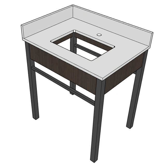 30" Vanity - Motel 6 from Vietnam Hotel Furniture Manufacturer OEM/ODM One Stop Solution for Hotel Brand or Independent - Image 3