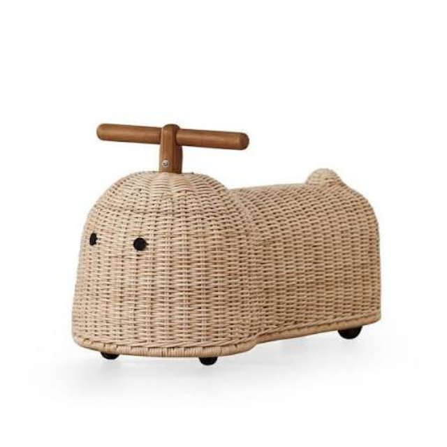 Handwoven Rattan Kids Toy Stroller - Doll Pram Wooden Wheels - Vietnam Handicraft Factory OEM ODM - Image 2