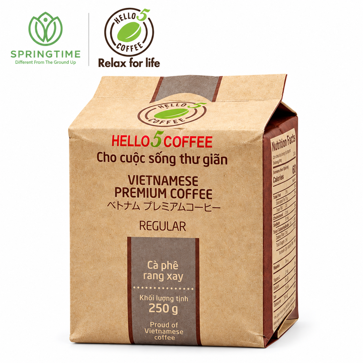 Hello 5 Coffee Premium Vietnamese Regular Ground Coffee Powder  - Image 2