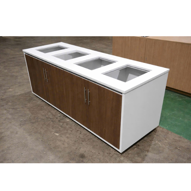 Best Design Trash Console for Lobby Holiday Inn Express- Good MDF/LPL/HPL Trash Console  - Direct Price from Vietnam Factory - Image 3