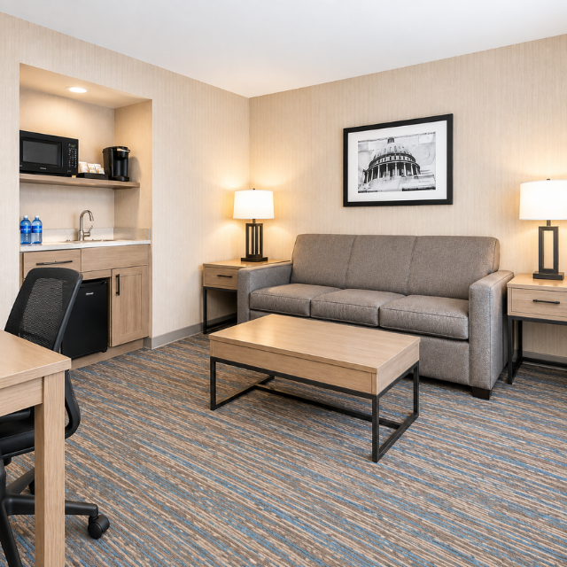 Independence Hotel Guestroom Furniture Collection – Factory-Produced Components for Consistent Hotel Renovation Projects