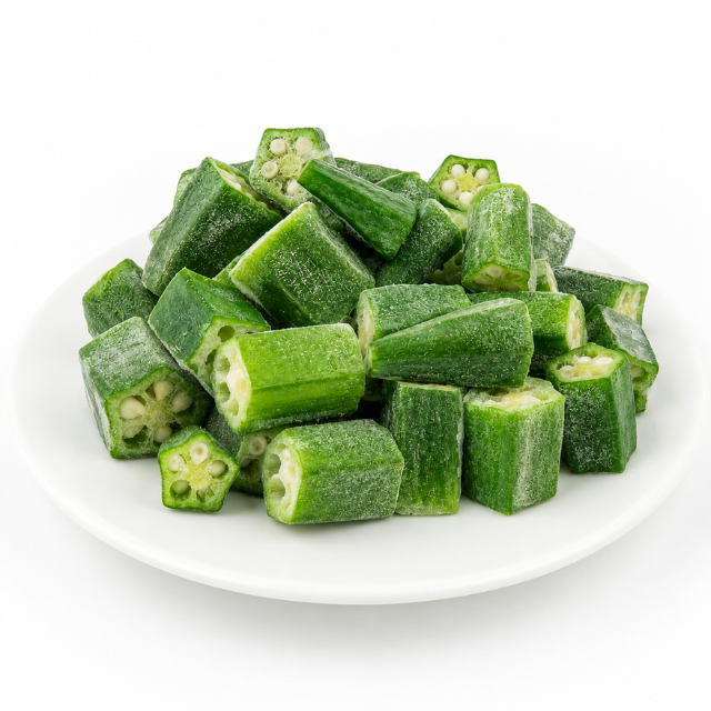 IQF Frozen Okra Chunks