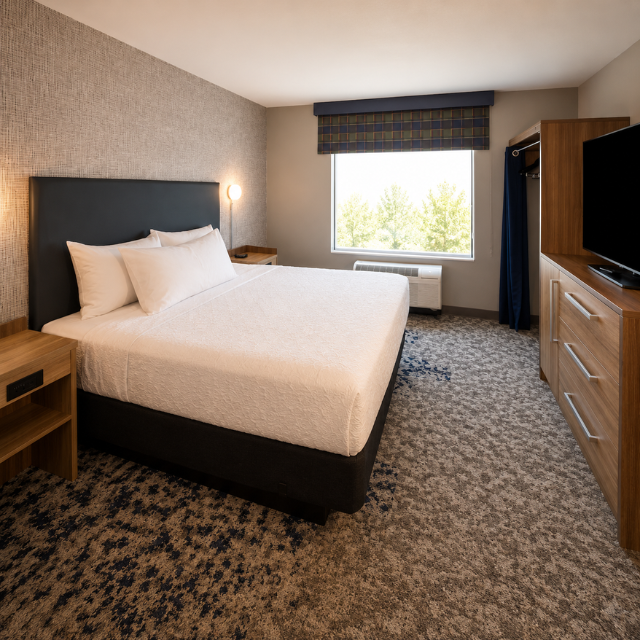 Creative Home2 Suites Hotel Casegoods Commercial Hospitality Furniture Manufactured With MDF And HPL Vietnam Factory Supplier - Image 2