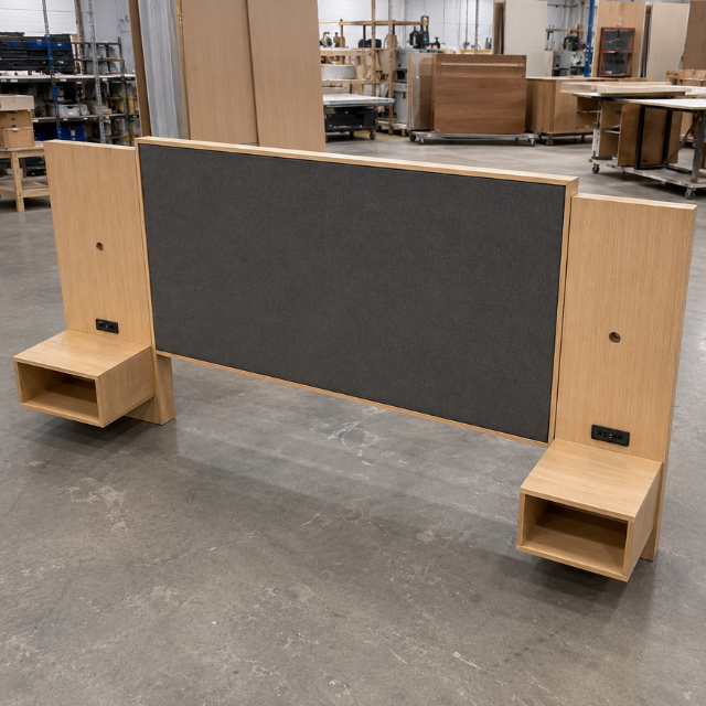 Modern King Headboard Baymont Inn Guestroom Furniture Set with Durable MDF Laminate Casegoods for Hospitality Projects Vietnam - Image 2