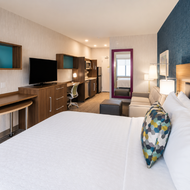 Multifunctional Home2 Suites Hotel Casegoods Modern Hospitality Furniture With Decorative HPL And MDF Vietnam Manufacturer