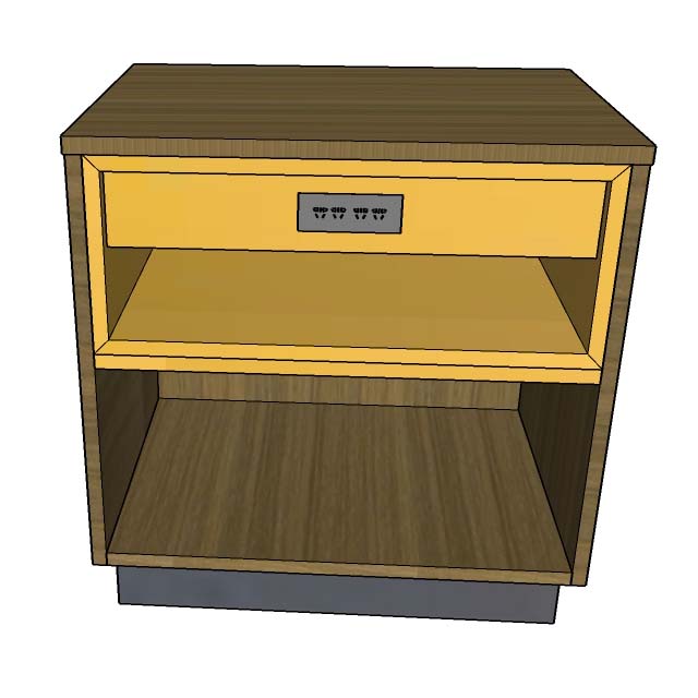 2Queen Nightstand - Days Inn from Vietnam Hotel Furniture Manufacturer OEM/ODM One Stop Solution for Hotel Brand or Independent - Image 2