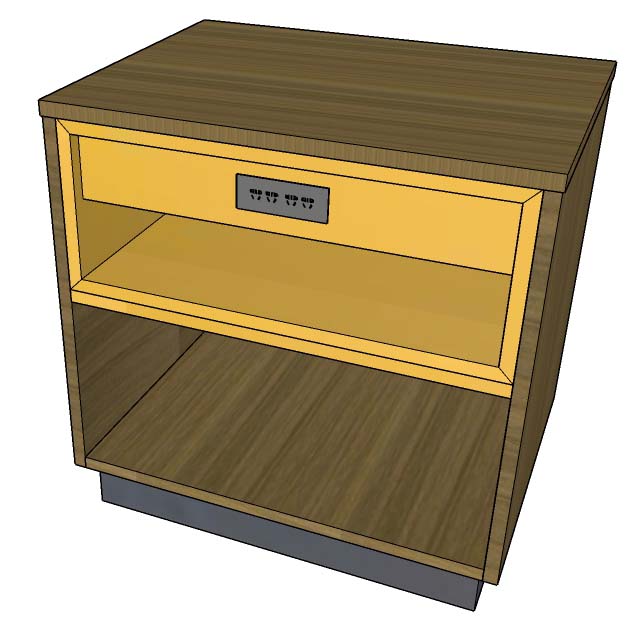2Queen Nightstand - Days Inn from Vietnam Hotel Furniture Manufacturer OEM/ODM One Stop Solution for Hotel Brand or Independent - Image 3