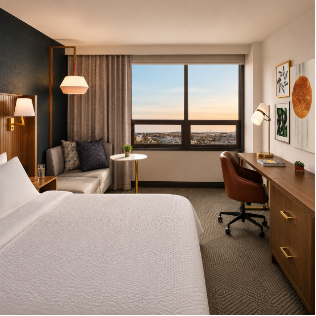 Refined Holiday Inn Guestroom Furniture from Vietnam Manufacturer Crafted for Premium Commercial Hospitality Applications