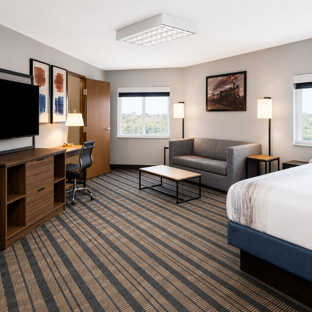 Rustic Iron and Wood Wardrobe Modern Hotel Furniture for AmericInn Designed for Comfortable and Expert Vietnam Craftsmanship - Image 3