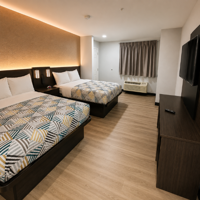 Sophisticated 36”W Wardrobe Motel 6 Guestroom Furniture Package with Premium Hotel Casegoods Vietnam Factory Direct Supply - Image 4