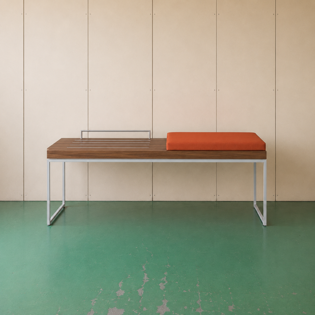 Stylish Desk Hotel Furniture for Courtyard Built with High Density MDF and HPL for Comfortable Hospitality Projects