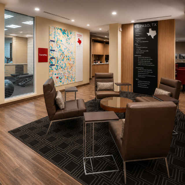 TownePlace Hotel Room Furniture Sets – Adjustable Dimensions Available for Different Room Types and Layouts